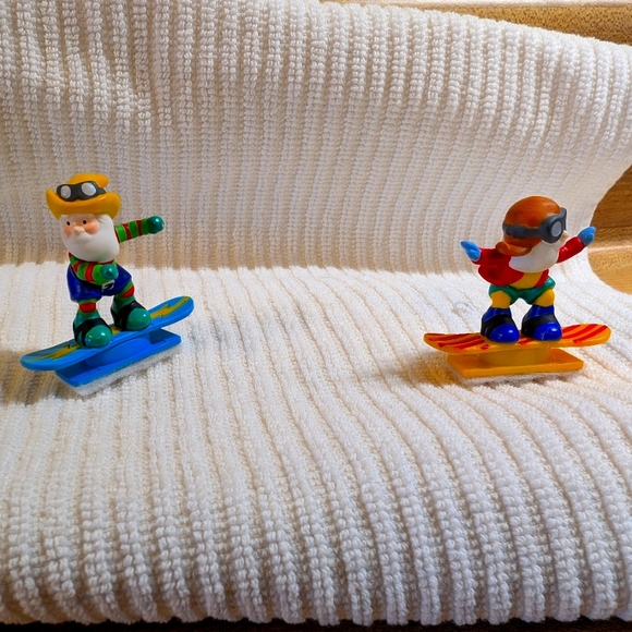 Department 56 Village Accessories, Snowboard Elves, set of 2 - Picture 1 of 7
